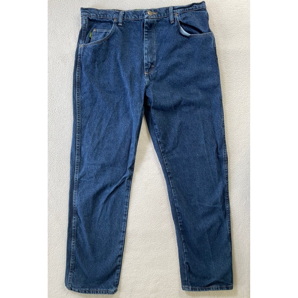 Cabela's Mens 38x34 Denim Jeans Blue Outdoor Gear Straight Leg Cotton Dark‎ Wash